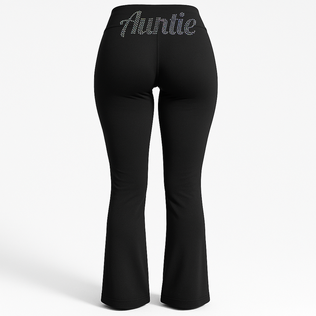 Auntie Rhinestone Yoga Pants