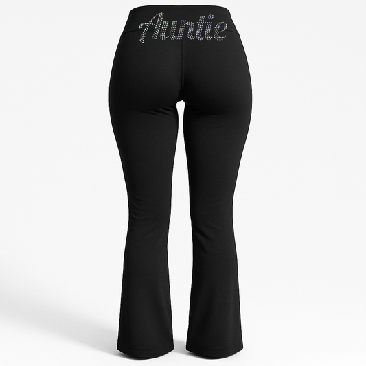 Auntie Rhinestone Yoga Pants