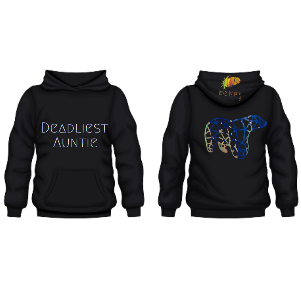 Deadliest Auntie Sweater with Bear on the back