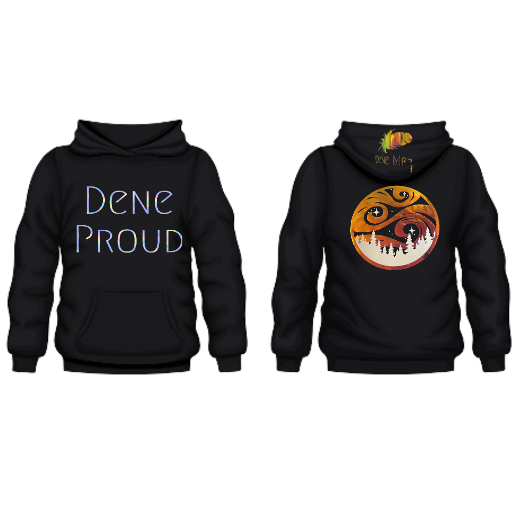 Dene Proud Sweater with Northern Lights on the back