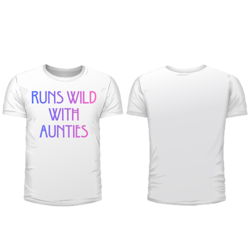 Runs Wild With Aunties Mens Tshirt