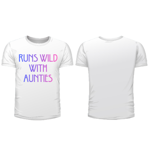 Runs Wild With Aunties Mens Tshirt